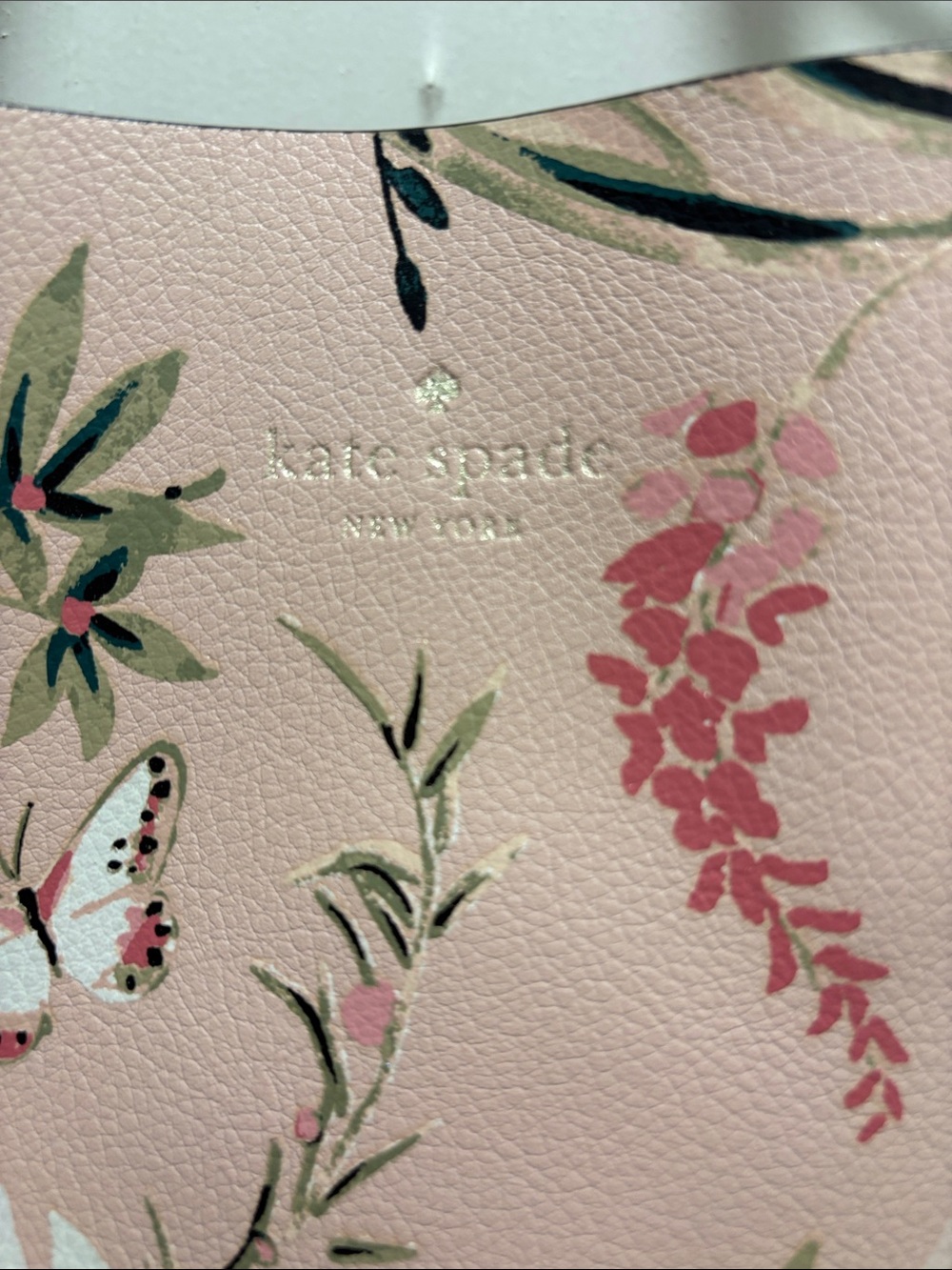 kate spade Pink Floral Tote with Matching Pouch - Picture 3 of 9
